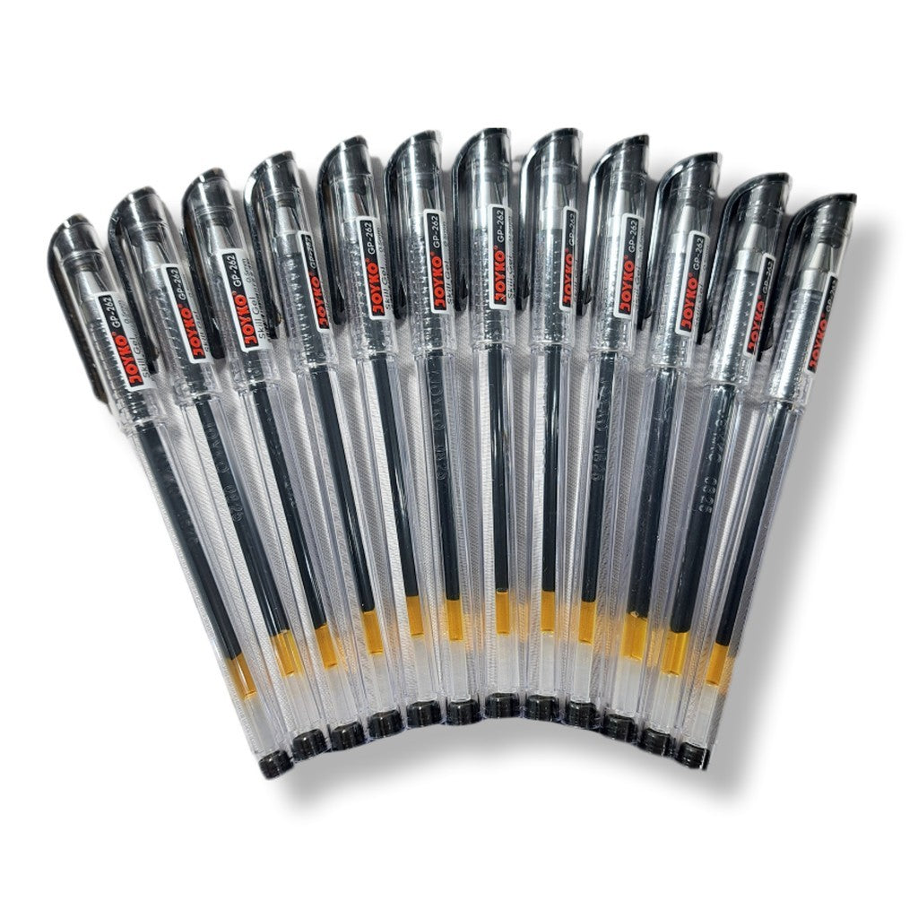 Joyko - Pulpen Gel Hitam GP262 Skill Gel - LUSIN