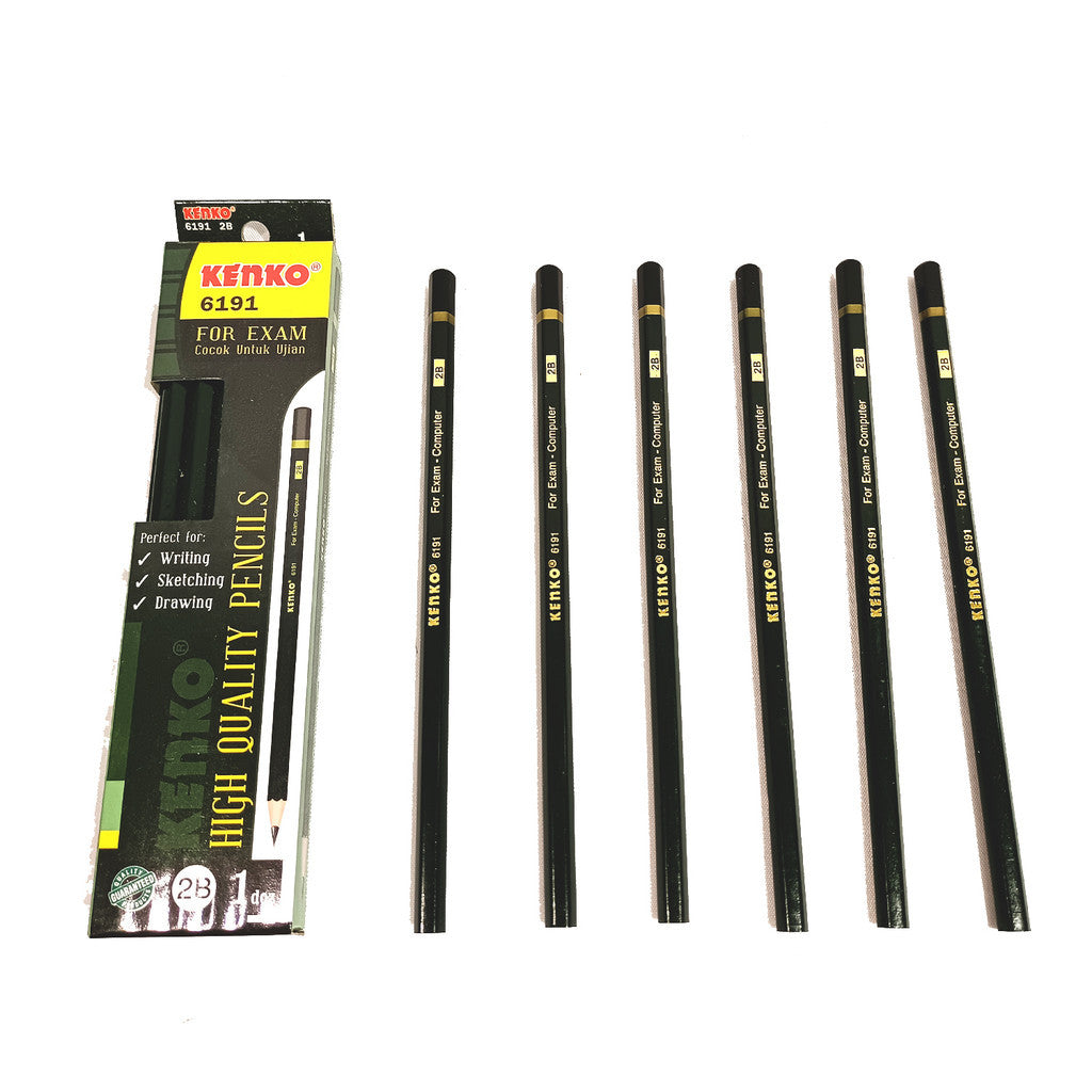 KENKO - Pensil Ujian 2B 6191 - Pensil Kayu - Pcs